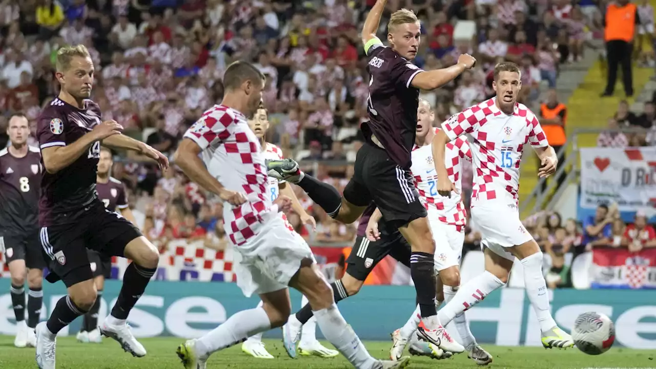 Croatia faces UEFA disciplinary charge for fans' fascist flag at Euro 2024 qualifying game