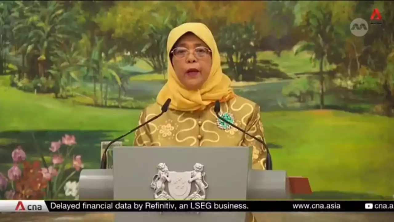 Singaporeans must stay united in era of change, says Halimah in final speech as President