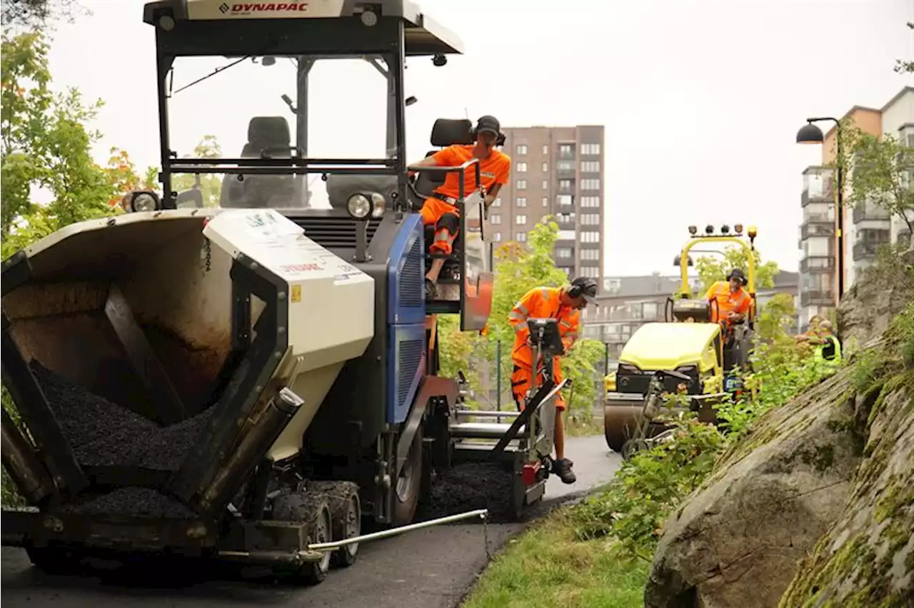 Peab Asfalt först med helt eldriven läggning av asfalt