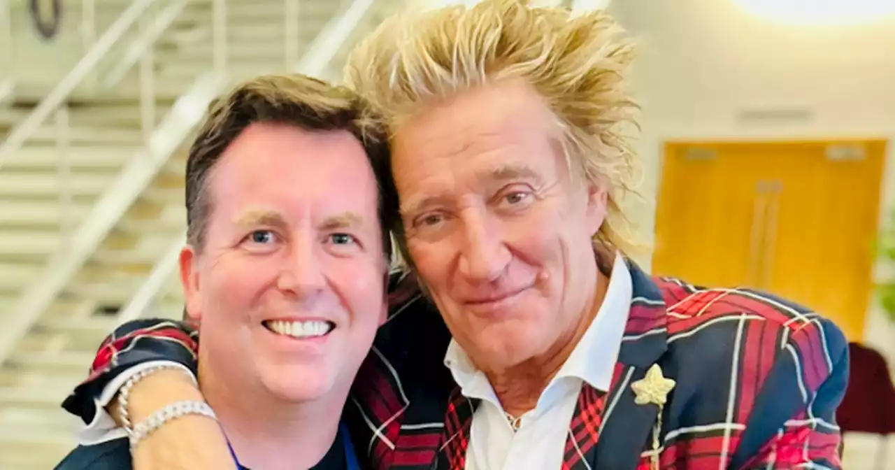 Sir Rod Stewart dons tartan for Scotland v England at Hampden