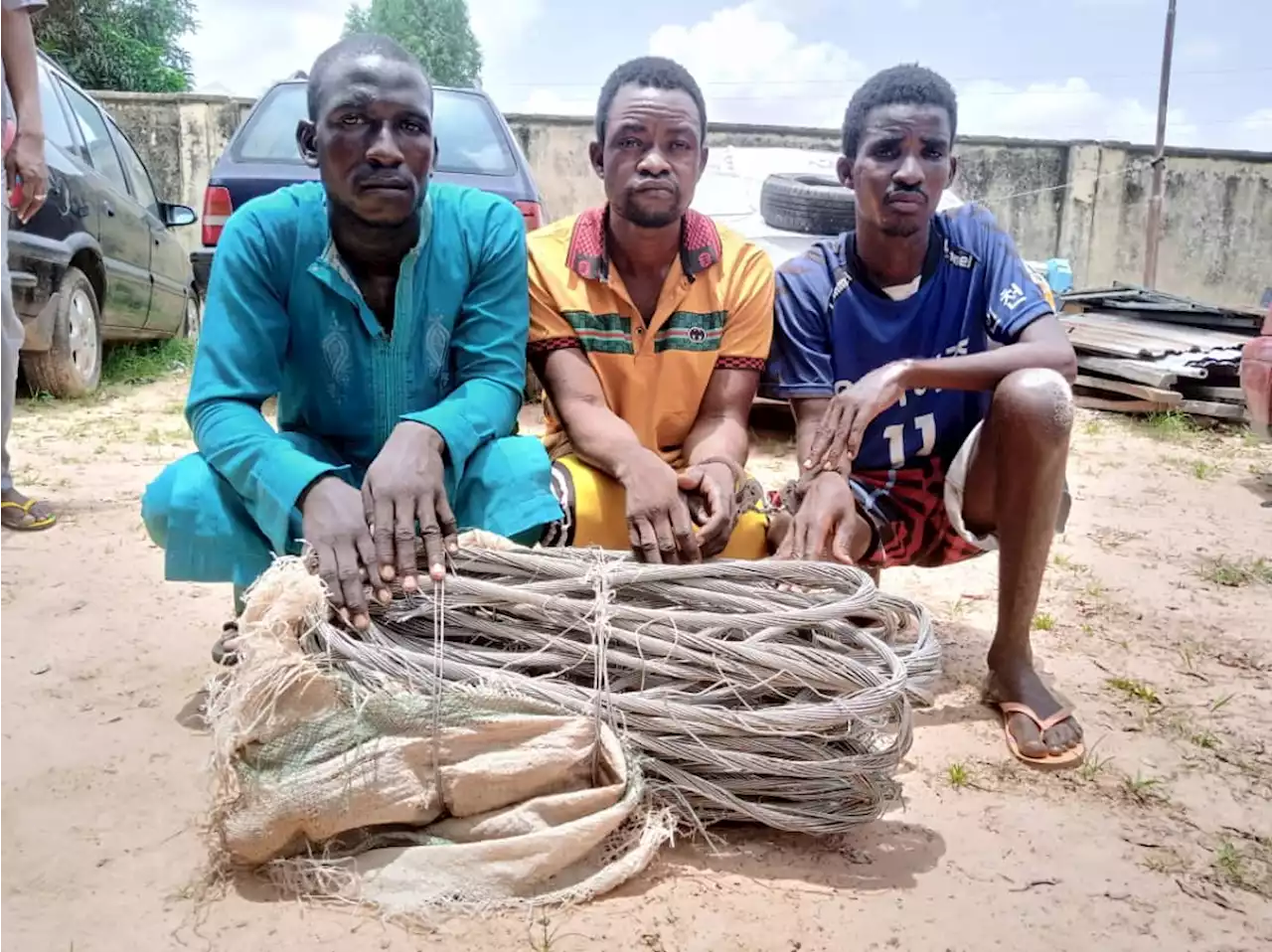 Police arrest three electric cable thieves in Jigawa