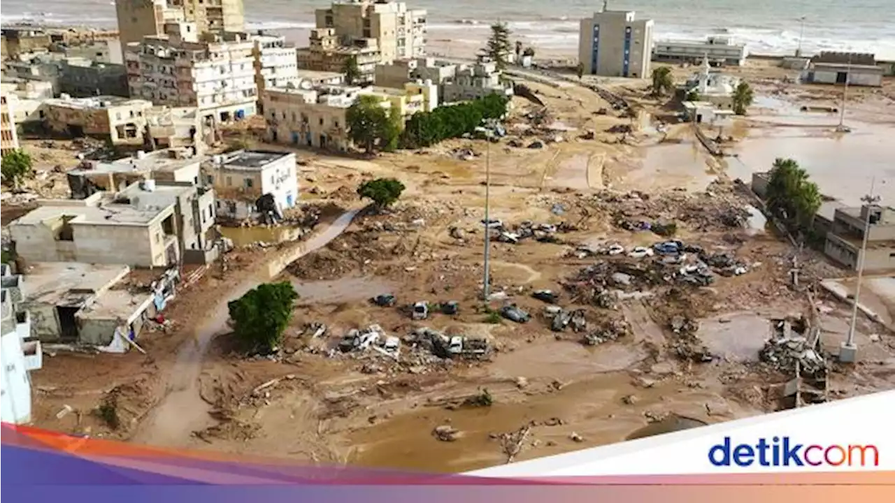 Banjir Libya Mengerikan, Warga Panjat Atap Gedung Selamatkan Diri