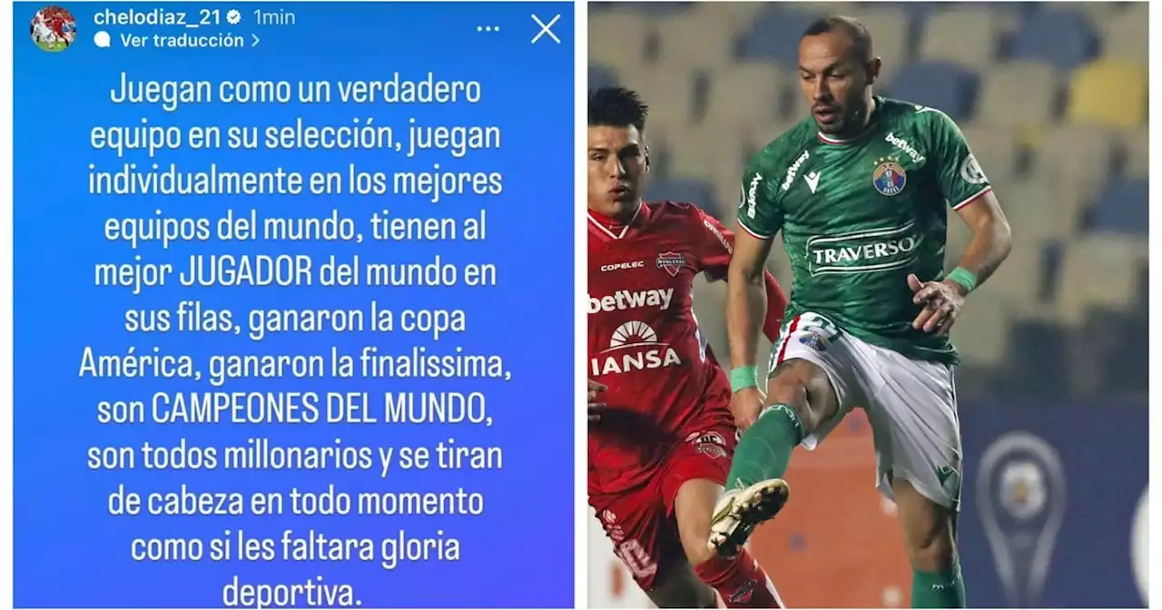 El tremendo elogio de un jugador chileno a Argentina