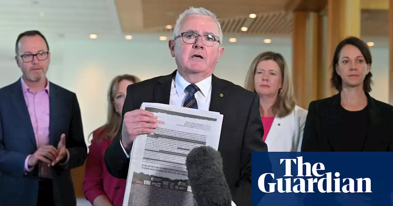 Jailing whistleblowers Richard Boyle and David McBride would ‘stain’ Australia’s reputation, crossbench MPs say