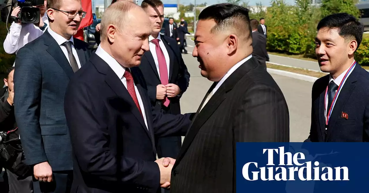 Kim Jong-un and Vladimir Putin meet at remote Russian space base for weapons talks