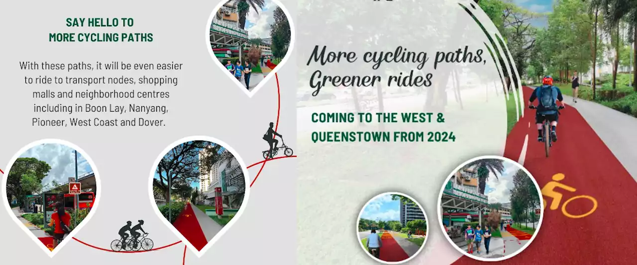 New cycling paths in Bukit Batok, Clementi, Jurong West & Queenstown