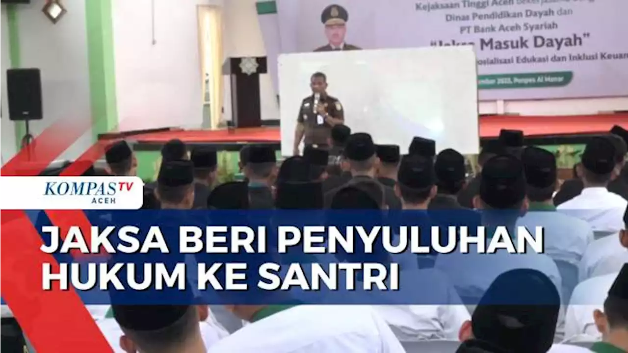 Cegah Tindak Pidana Jaksa Beri Penyuluhan Hukum ke Santri