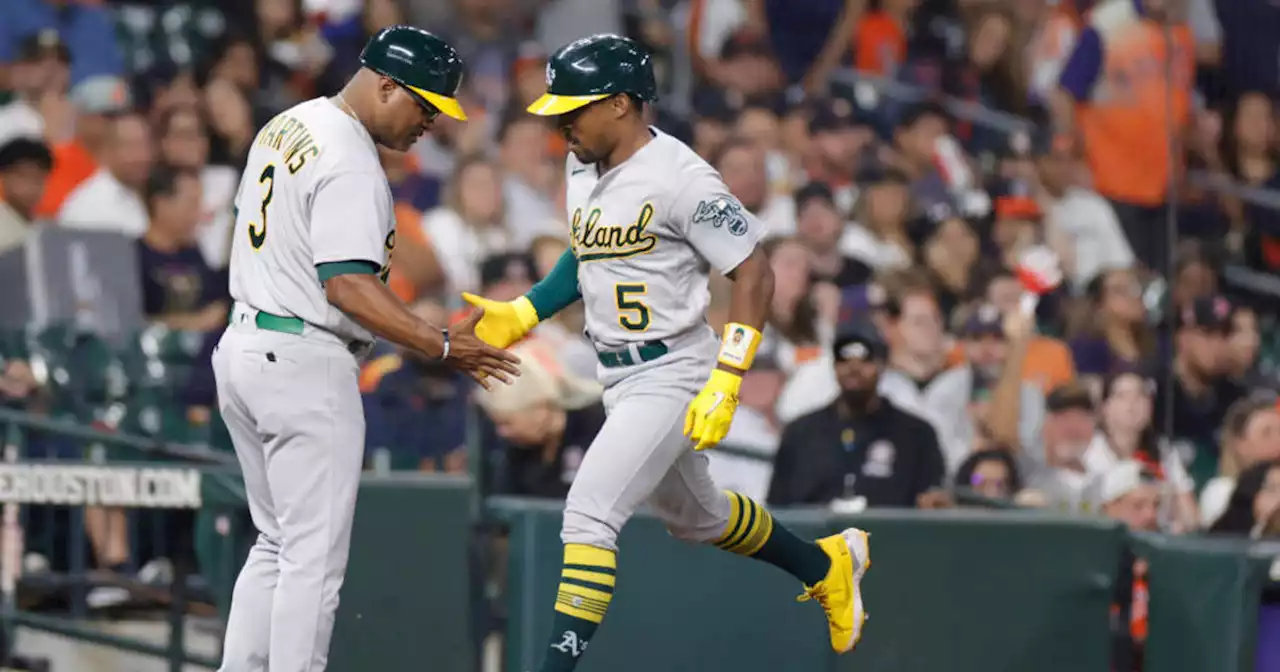 Langeliers, Kemp homer as Athletics down Astros again to avoid 100th loss