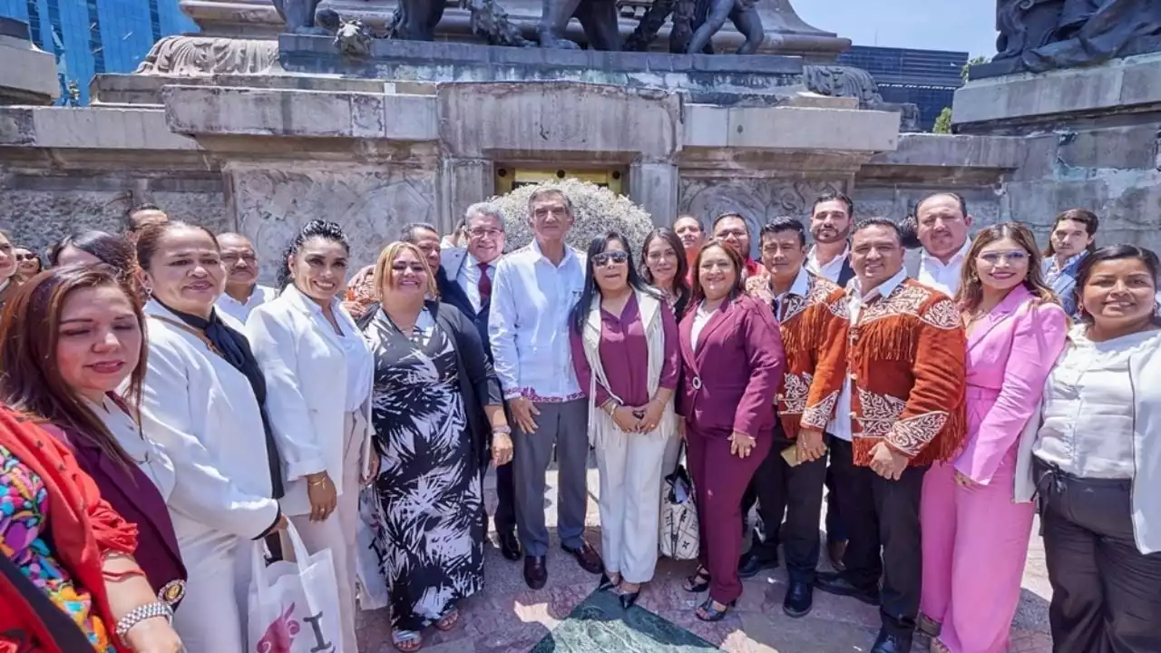 “La transformación debe continuar”: Américo desde el Ángel de la Independencia