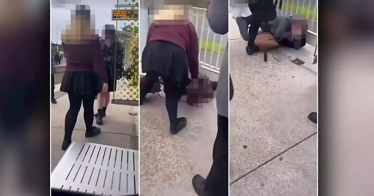 Snapchat video shows 'disabled' schoolgirl being attacked at tram stop