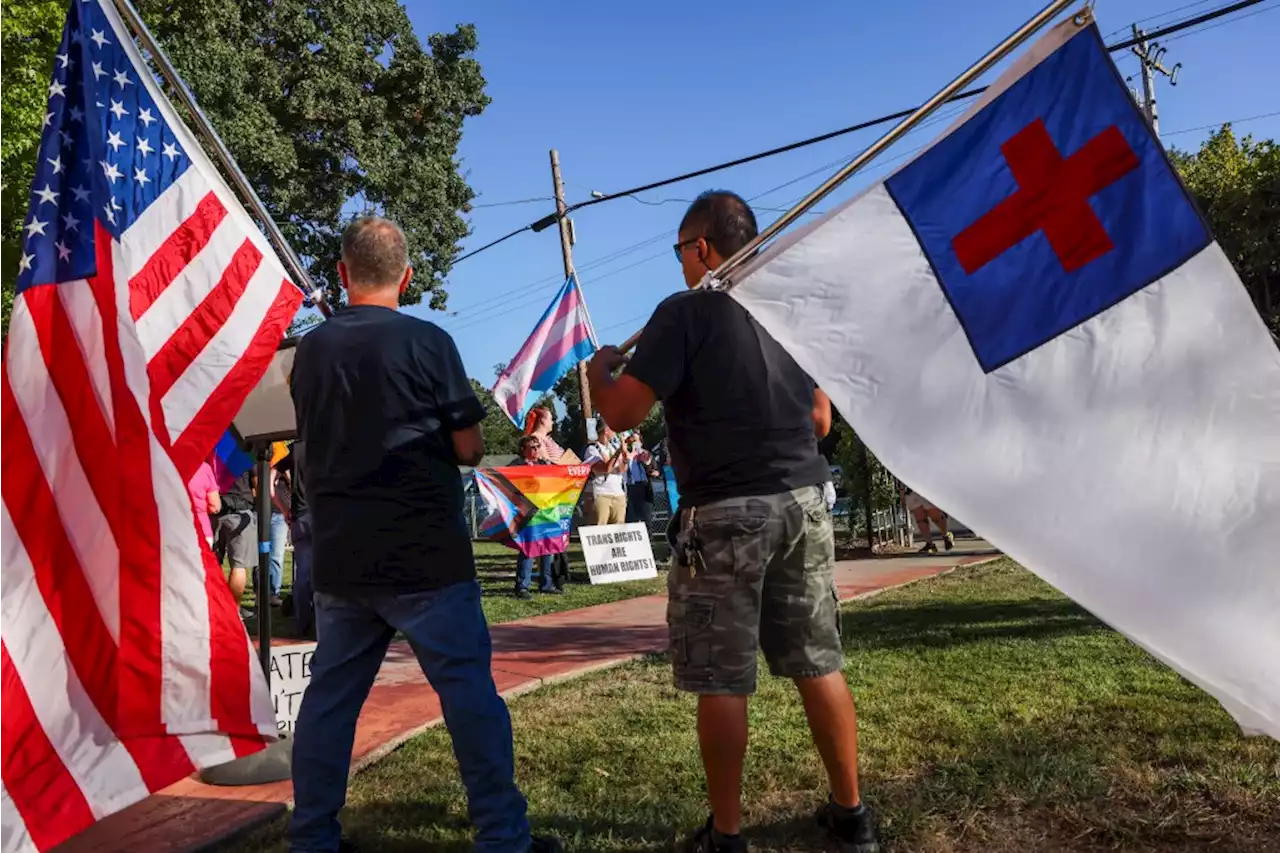 Sunol school board meeting devolves into chaos, audience thrown out as Pride flag banned