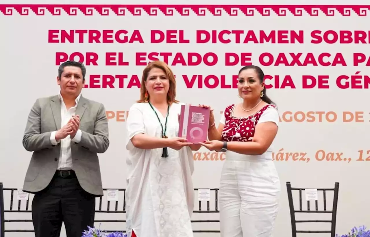 Conavim entrega a Oaxaca dictamen de la Alerta de Violencia de Género