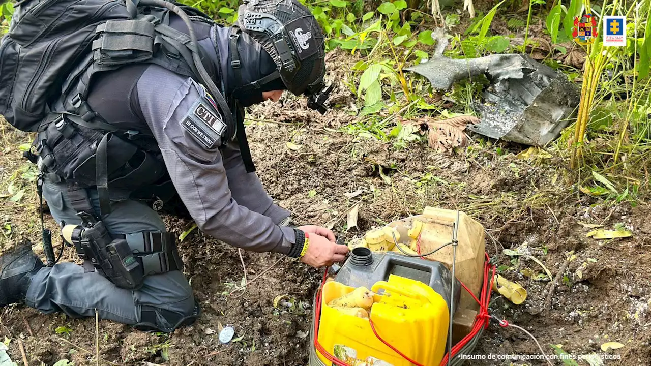 VIDEO: Autoridades ubicaron y destruyeron material explosivo encontrado en zona rural de Nariño