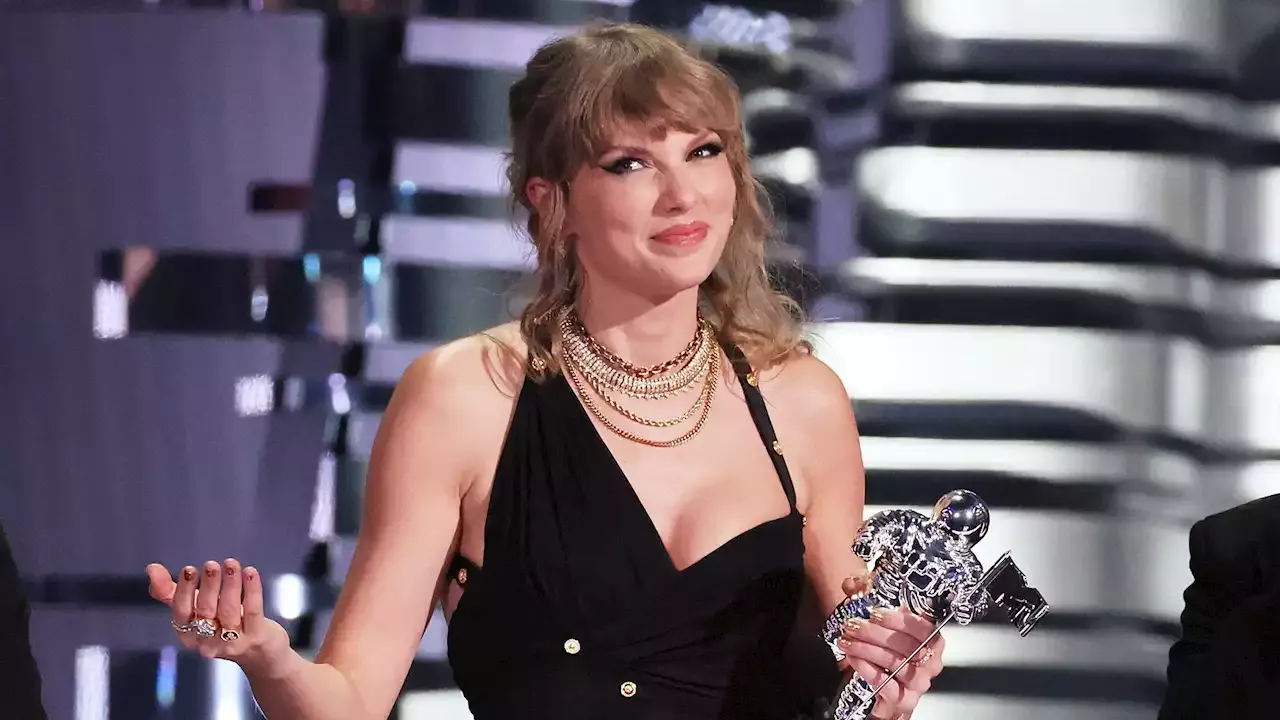 Taylor Swift ‘blown away' as she wins 2023 MTV VMAs video of the year