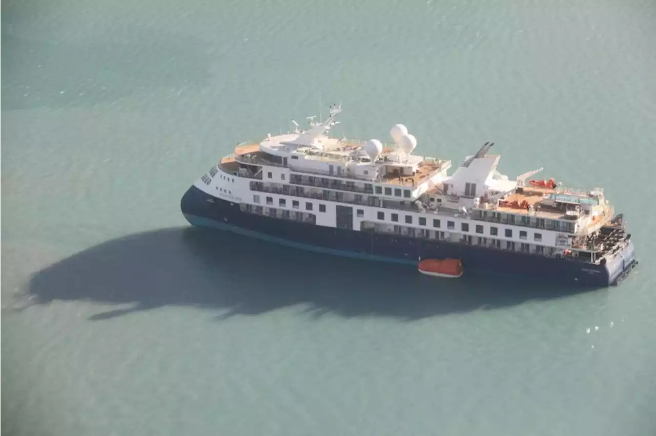 Cruise ship carrying 206 people runs aground in Greenland