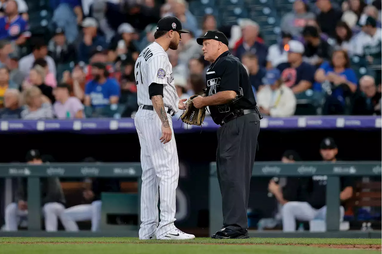 Umpire Brian O’Nora leaves Cubs-Rockies game mid-inning in wild scene