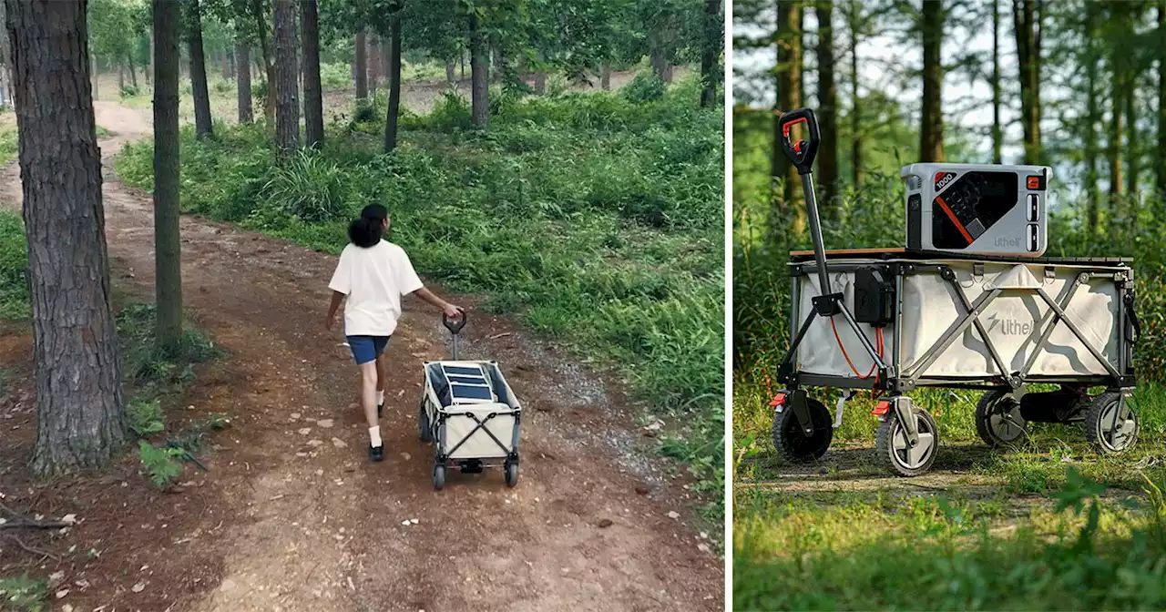 This Electric Utility Wagon Will Store Gear and Charge It on the Go