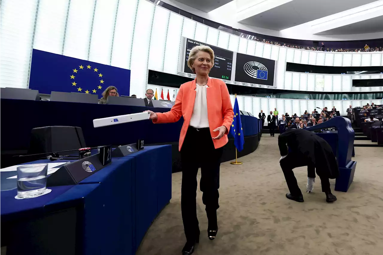 - EU's von der Leyen speaks to European lawmakers