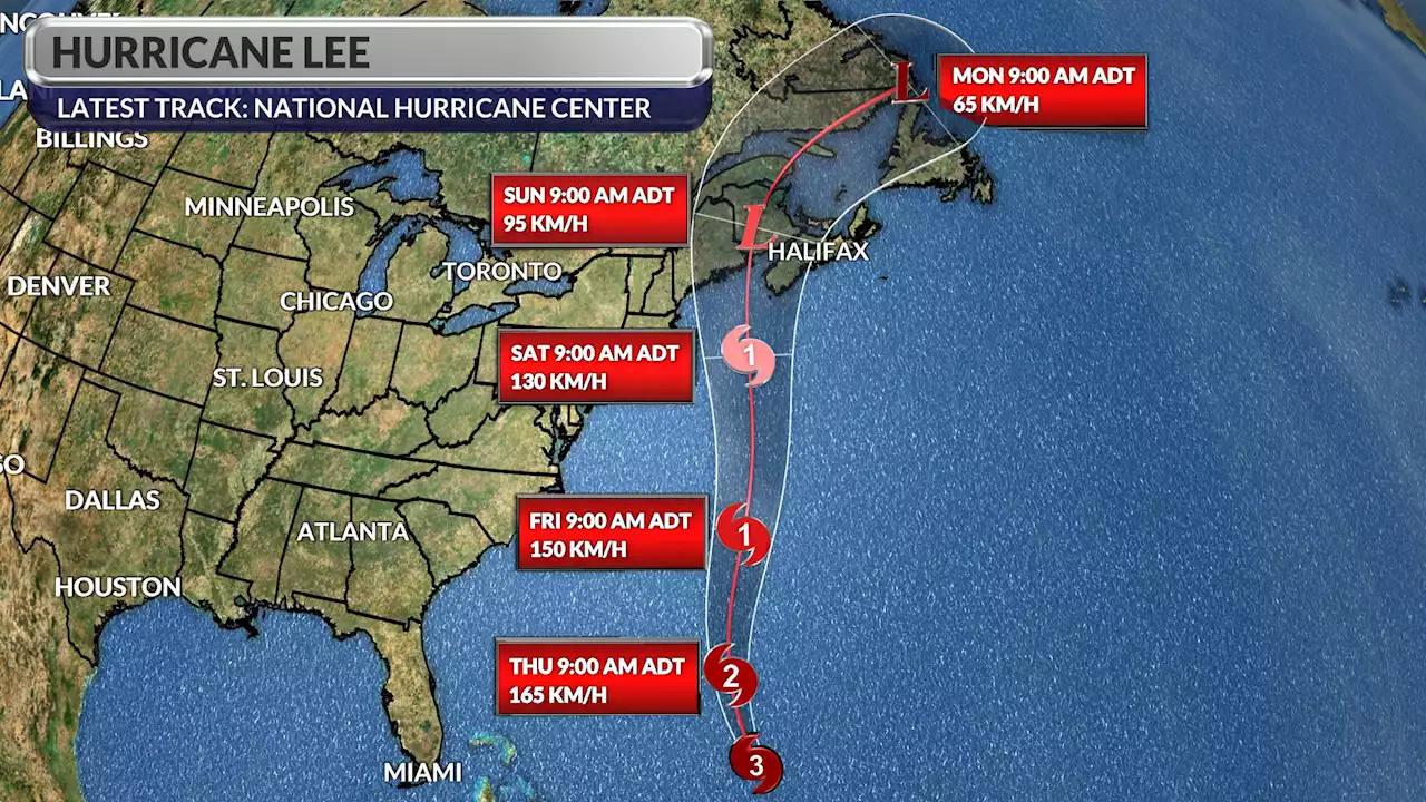 Hurricane Lee's expected impact on Cape Breton lessening