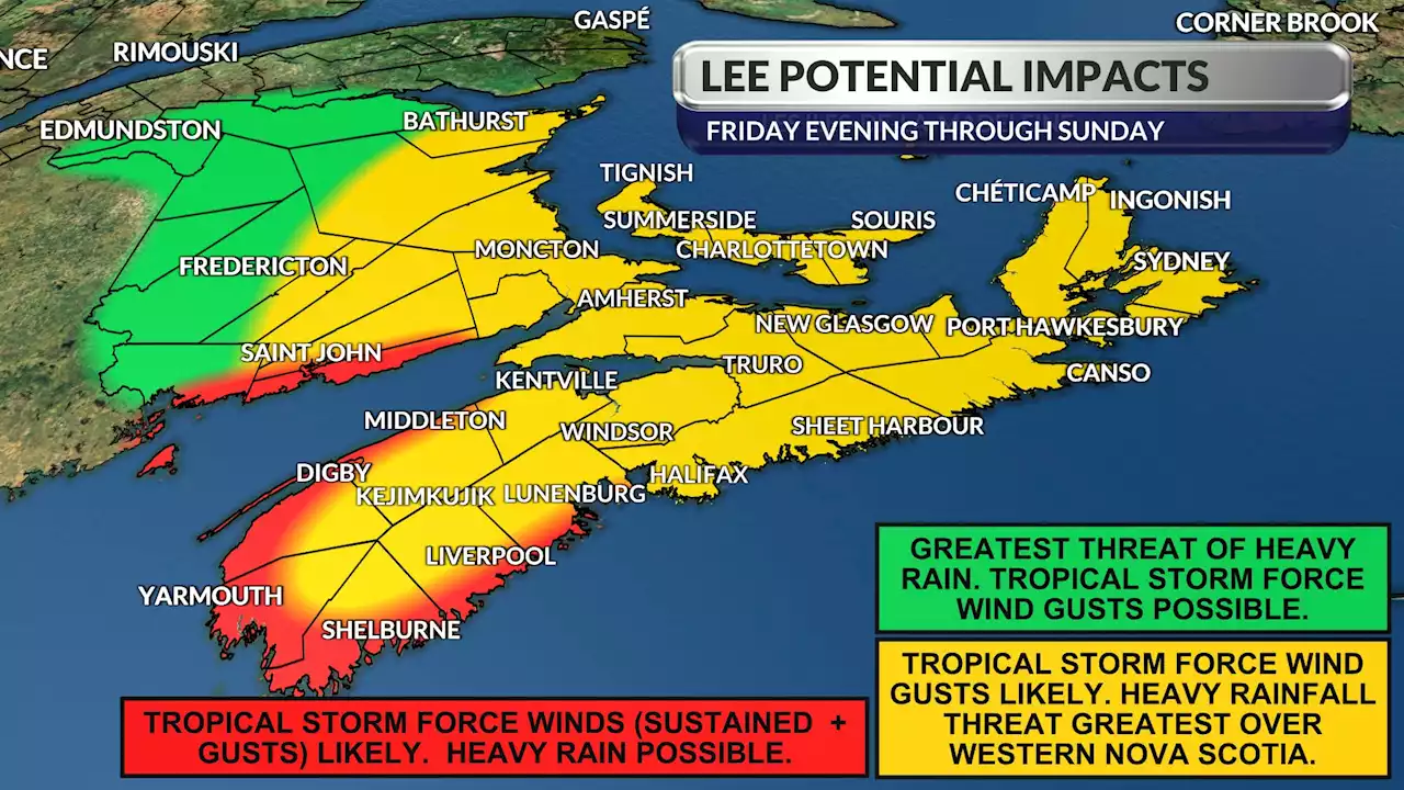 Hurricane Lee track shows landfall shift to Maine; high winds, storm surge expected in N.S.