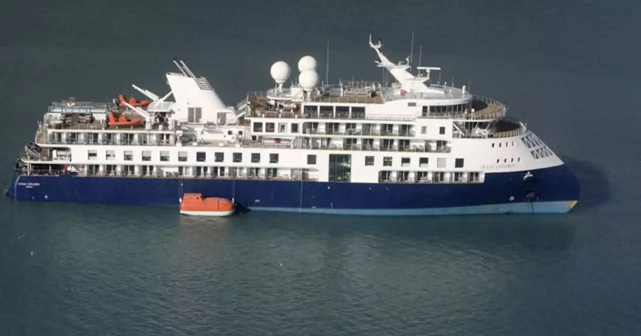 Fishery vessel will try to pull free cruise ship with 206 people on board in Greenland