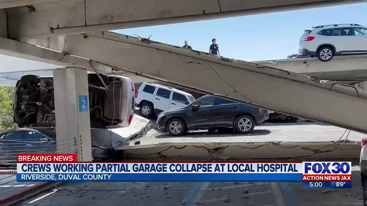 LIVE: JFRD Chief ‘pretty confident’ everyone safe after partial parking garage collapse in Riverside