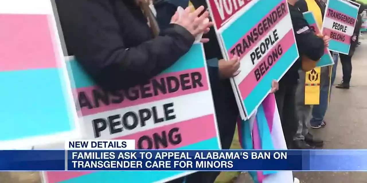 Families appeal Alabama's ban on transgender care for minors