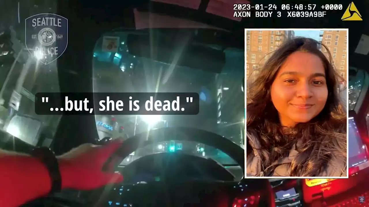 Officer caught on bodycam laughing, joking over death of grad student struck by another cop