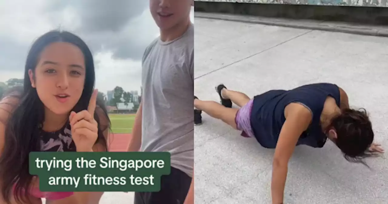 'Mum did more push-ups than his platoon': Family decides to bond by attempting IPPT test together