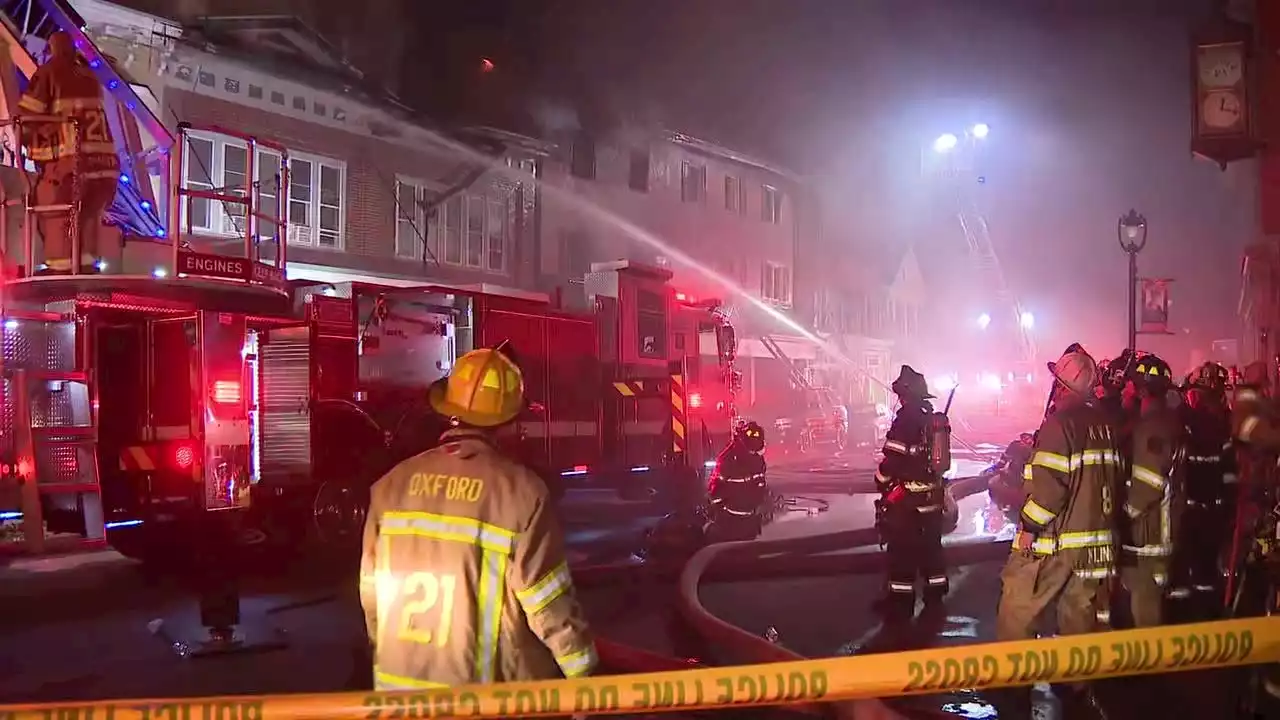 Massive fire burns through several apartments, businesses in Chester County: officials