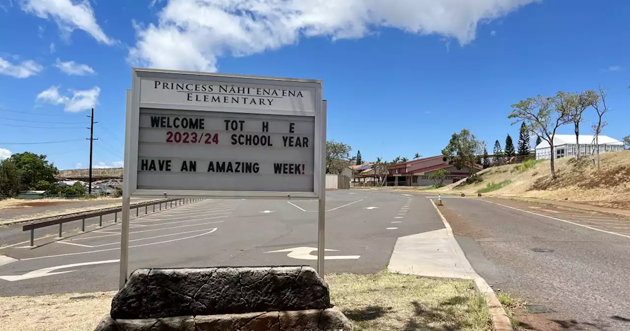 Some parents in Lahaina fight to keep their school — and kids — together