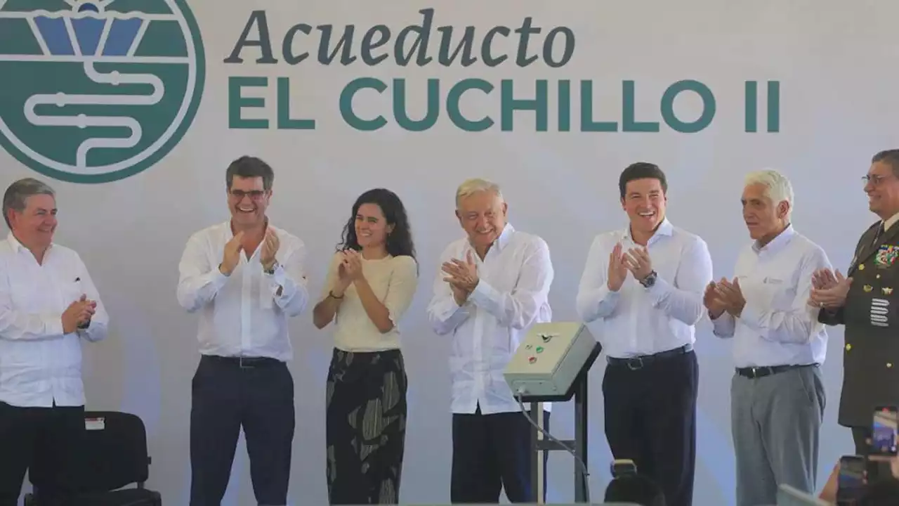 AMLO y Samuel García inauguran primera etapa del Acueducto “El Cuchillo II” en Nuevo León