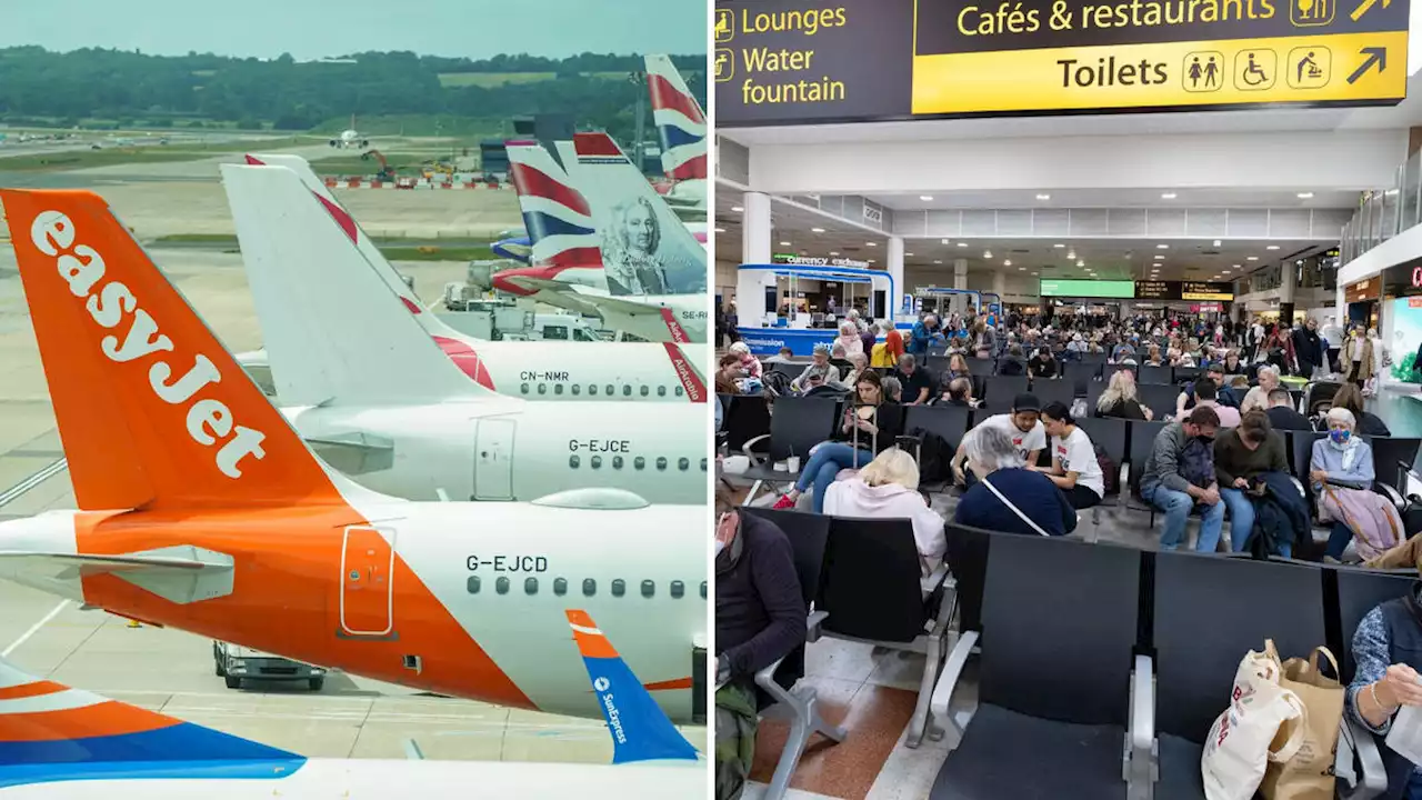 Travel chaos as dozens of flights diverted from Gatwick airport due to air traffic control staff shortages