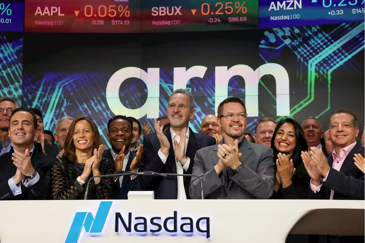 Arm climbs 17% in Nasdaq debut after pricing IPO at $51 a share