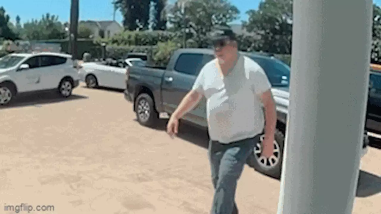 Watch: Brazen Bonita burglar makes off with batch of $5,000 Hermes blankets