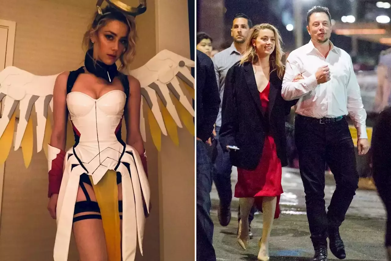 Elon Musk Shares Steamy Photo Of Ex Amber Heard Dressed As Mercy From ‘overwatch ‘it Was 9819