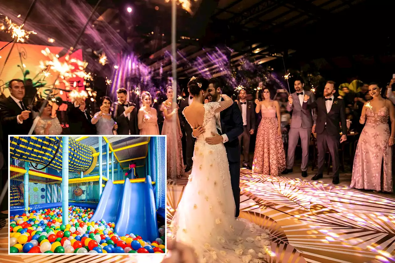 I rented an indoor playground so I could have a child-free wedding — my guests were still pissed