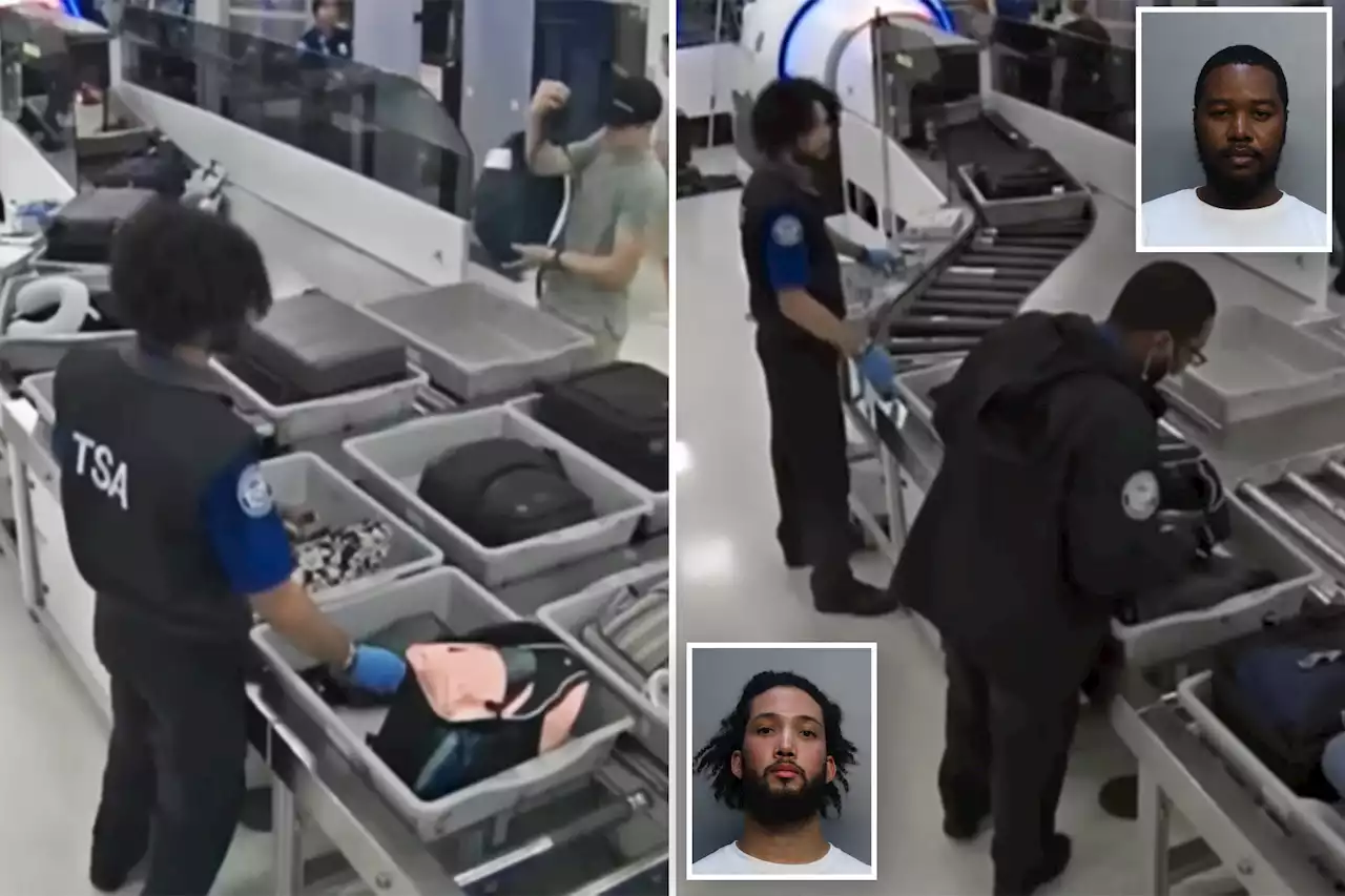 Miami TSA officers accused of stealing from passengers in newly released footage