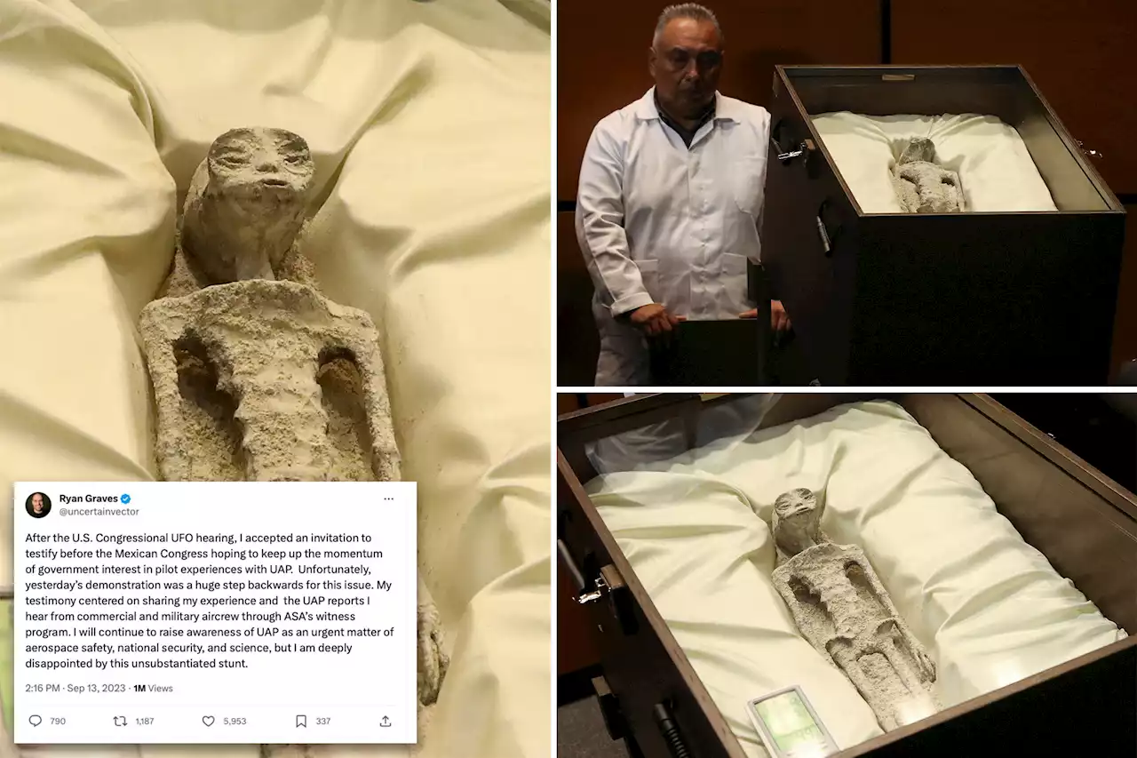 US UFO expert rips Mexico’s unveiling of supposed ‘non-human’ alien corpses: ‘Unsubstantiated stunt’