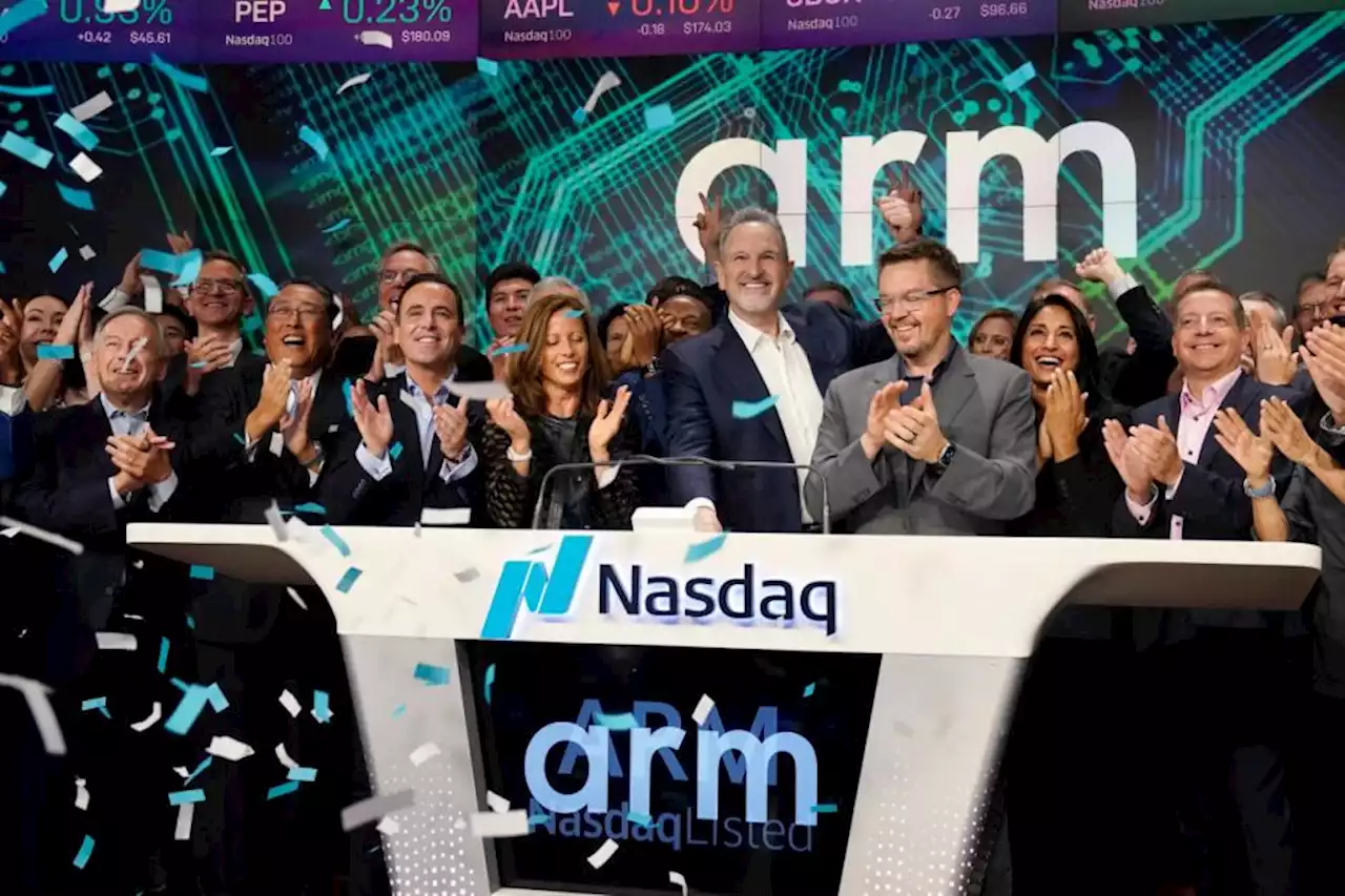 Arm Holdings shares gain nearly 25 in biggest IPO since late 2021