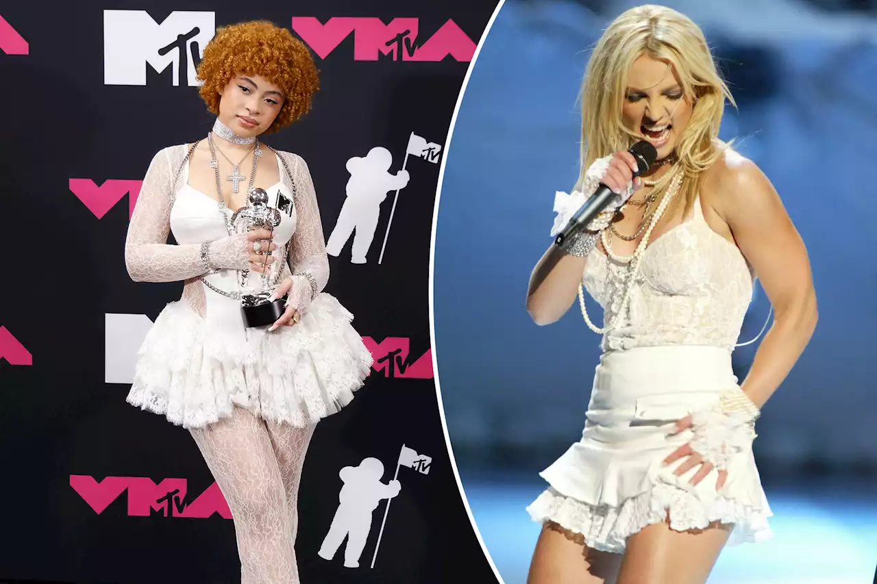 Ice Spice re-creates Britney Spears’ iconic 2003 VMAs outfit