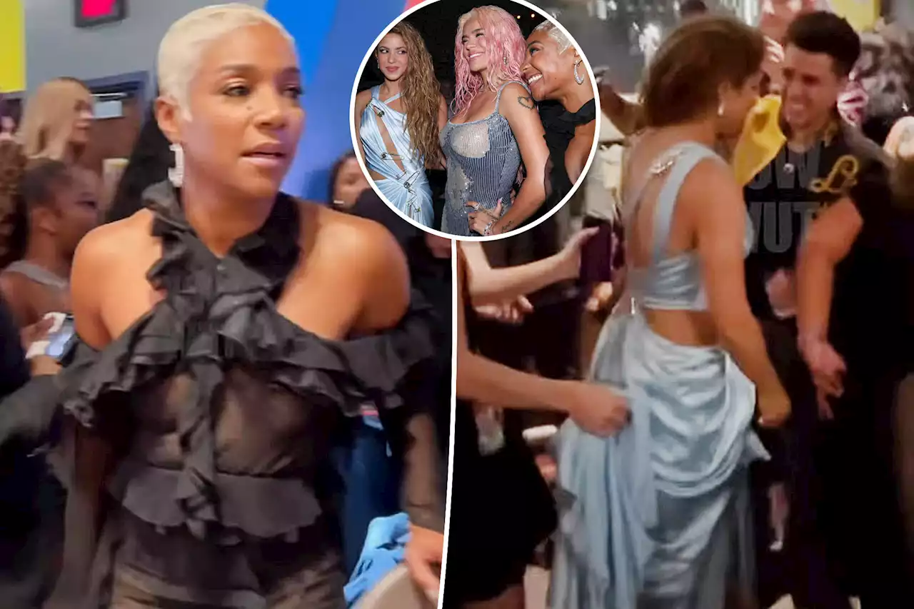 Watch Shakira try to ‘escape’ from Tiffany Haddish at VMAs 2023