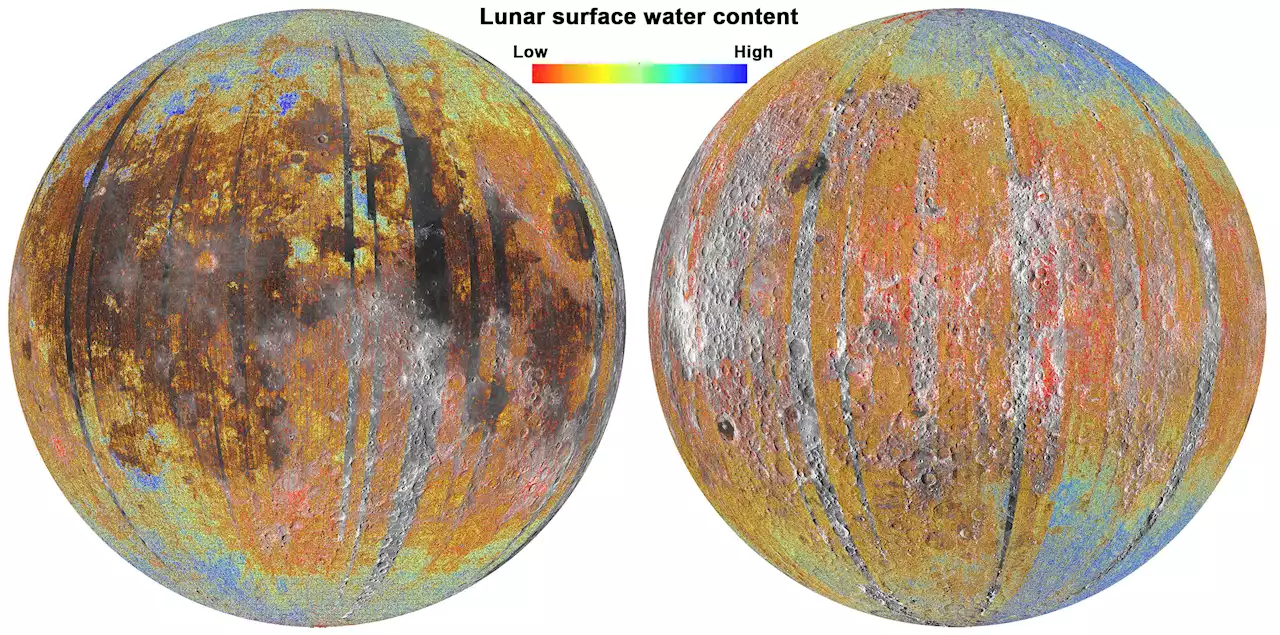 Electrons from Earth may be forming water on the moon