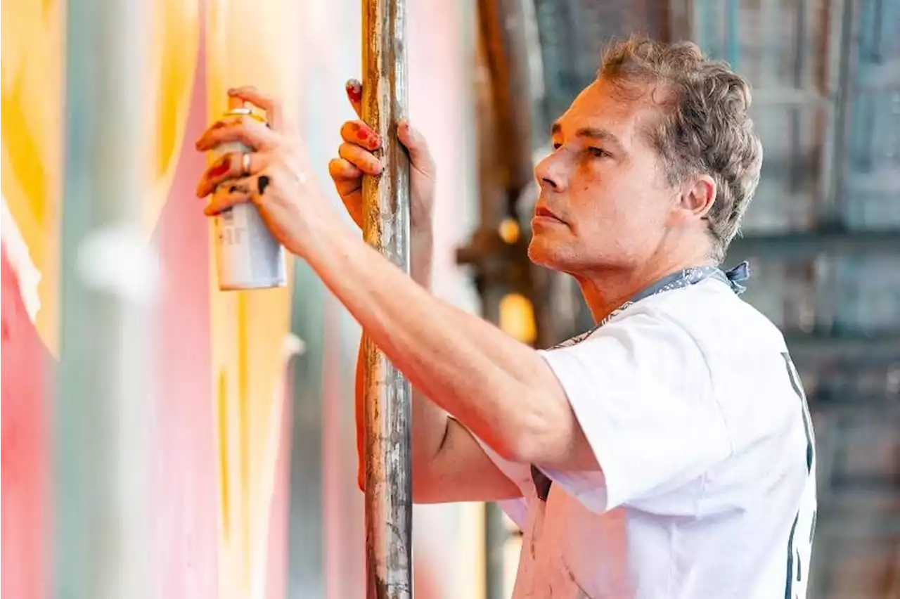 ‘Consider hope and action over nihilism’: Street artist Shepard Fairey paints Tanjong Pagar mural