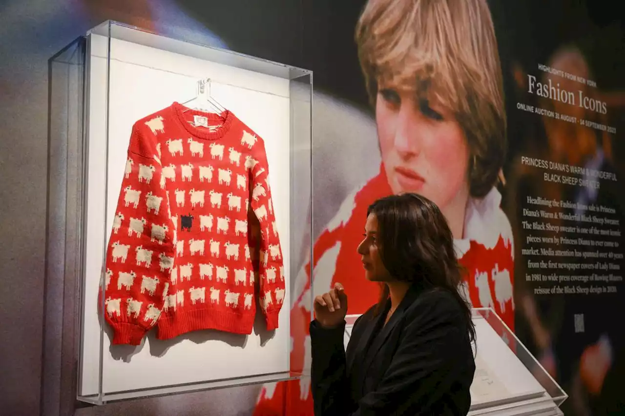 Un pull iconique de la princesse Diana s’arrache 1,1 million de dollars aux enchères