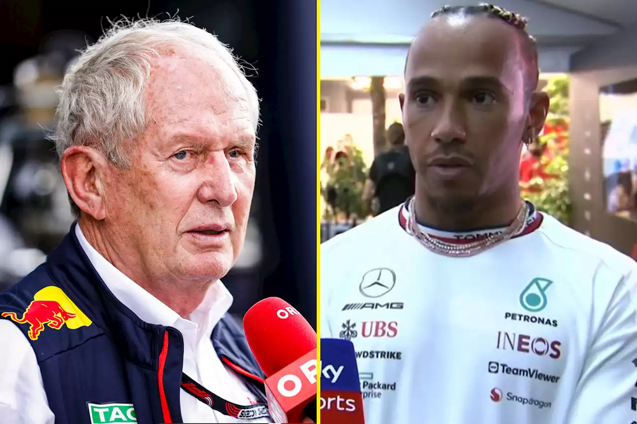 Hamilton slams Red Bull advisor Marko's 'completely unacceptable' Perez comments