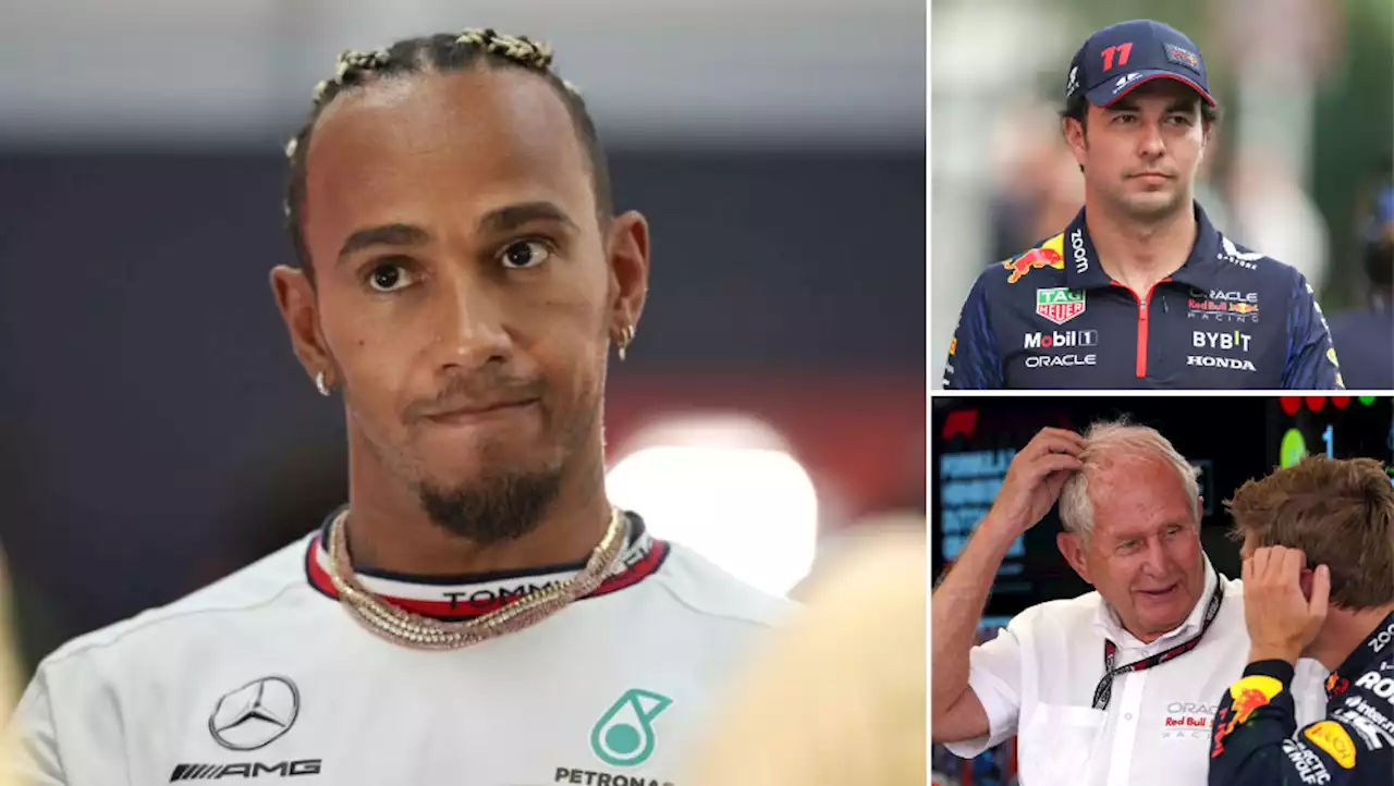 Lewis Hamilton blasts Red Bull chief for 'unacceptable' comments on Sergio Perez's ethnicity