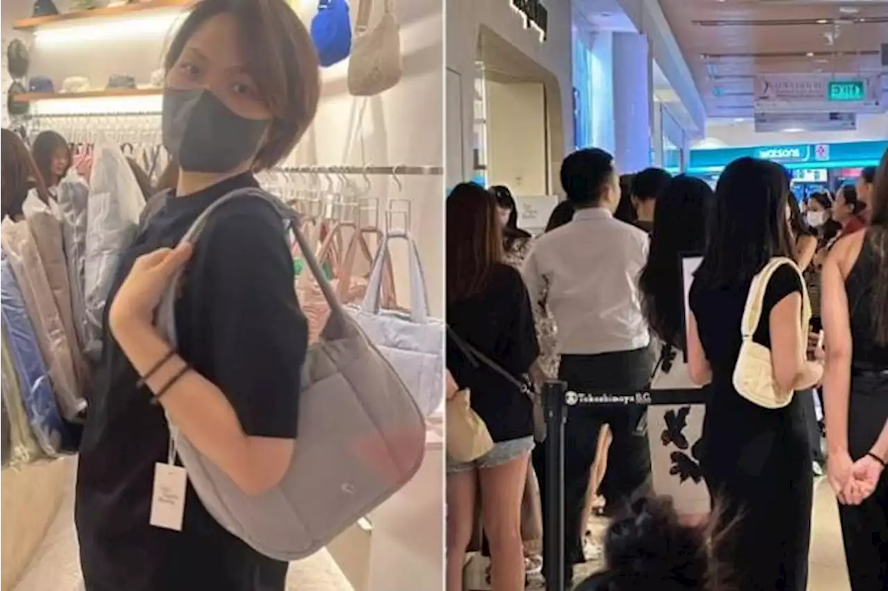 Local brand The Paper Bunny draws snaking queues at Ngee Ann City with launch of new handbag