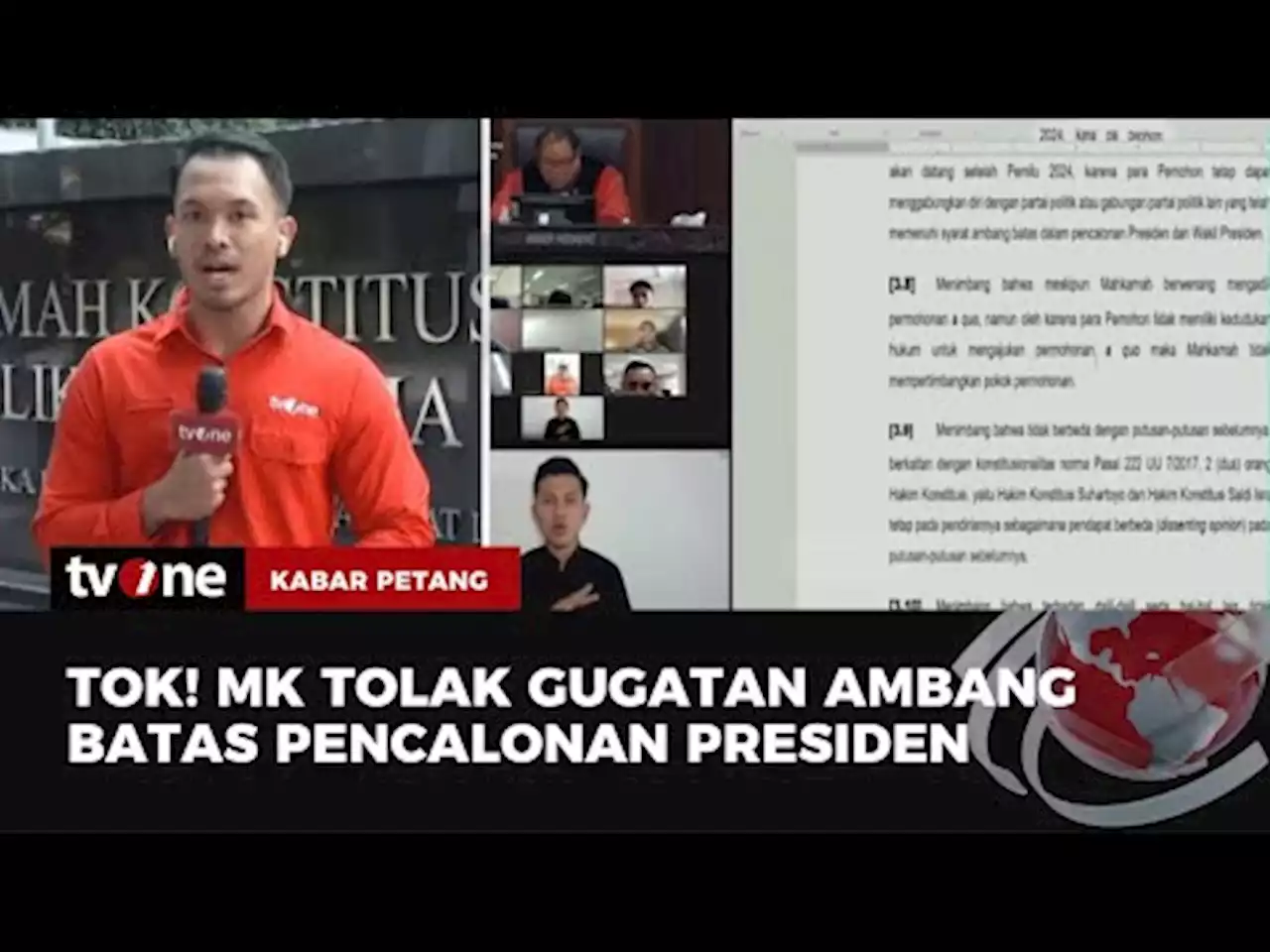 MK Tolak Gugatan Ambang Batas Pencalonan Presiden