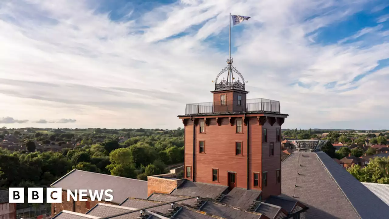 Panoramic views of Shrewsbury as historic tower opens